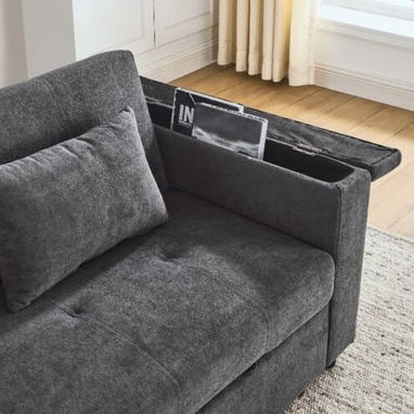 Sofá-Cama con puertos USB y posa vasos - 3/3