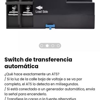 Switch de transferencia automática.Evita picos, cortos o doble alimentación, que podrían dañar aparatos. Nuevo - Img 108831203