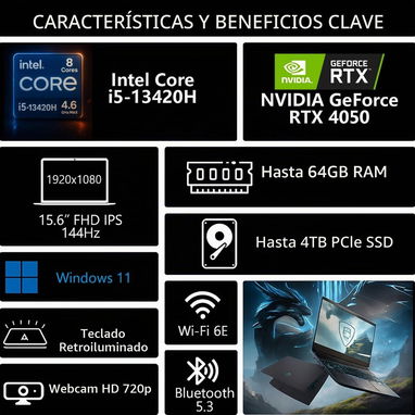Laptop MSI Cyborg 15 B2RWFKG - 2/5