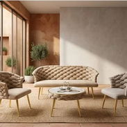 Juego de muebles de 3 piezas y mesa de centro - Img 58416841