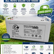 Batería Sellada de Gel Ciclo Profundo All Novu Solar 12V 100Ah 🔋 - Img 55740527