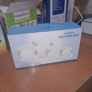 Vajillas de cerámica 20 piezas/Juego de platos hondos llanos tazas - Img 122303219