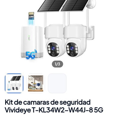 Cámaras de Seguridad con paneles solares - 3/8