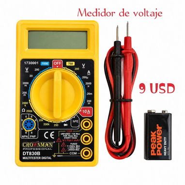 Medidor de voltaje, maleta de herramientas, taladros con kit de herramientas - 7/7