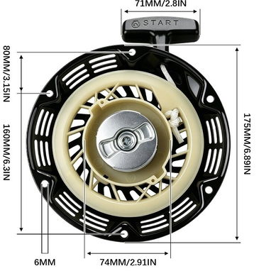 Yoyo completo 6.5HP 7 HP - 3/4
