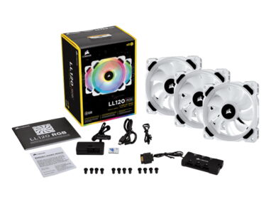❗️GGWP Store. Corsair LL120 RGB. Kit de 3 fanes + control Lighting Node Core - Img 60914648