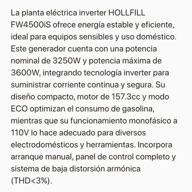 Planta eléctrica inverter - Img 122993355