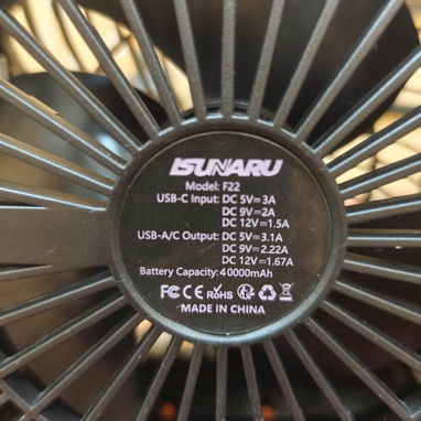 Ventilador recargable F22 40000 ma New - 10/10