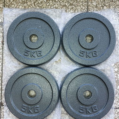 Maleta de pesas, barra y mancuernas de 50 Kg para el gym. Se vende la maleta completa, nada por separado. - 6/10