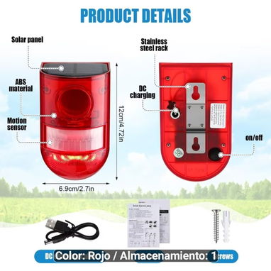 Alarma de movimiento con sensor de luz y sonido - 2/7