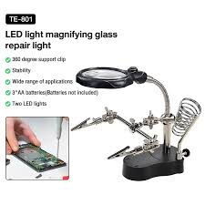 🔧🔍 ESTACIÓN DE SOLDADURA “HELPING HANDS” CON LUPA Y LED ⚡ - Img 121957325