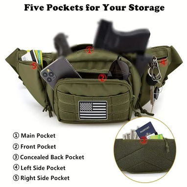 Bolso Táctico Multipropósito – Ideal para Aventuras, Trabajo o Uso Diario | videojuegoshabana.com - Img 122015928