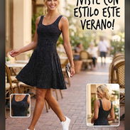 👗 ¡Vestido de Verano Corto (Negro con Lunares) – Súper Fresco y Cómodo! 👗 - Img 55980717