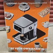 Máquina de café expreso, cafetera digital con bomba de 15 barras con barra de vapor. - Img 50276876