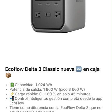 ESTACIONES DE ENERGÍA ECOFLOW DELTA 3 NUEVAS EN CAJA ⚡🔋 - 3/3