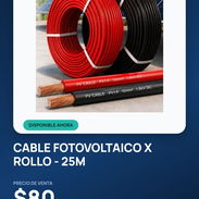 Cable fotovoltaico x rollo - 25m - Img 56849027