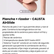 Plancha + rizador - CALISTA AirGlide. Nueva - Img 50189499