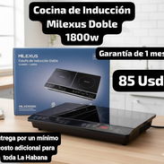 Cocina de Inducción Milexus Doble 1800w, Garantía de 1 mes, Entrega por un mínimo costo adicional para toda La Habana - Img 53107770