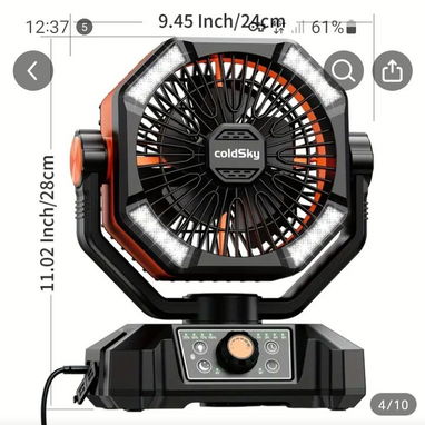 Ventilador recargable Coldsky - Img 118856781