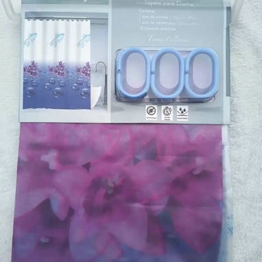 Set de cortina de baño + alfombra US$16.00 - 3/4