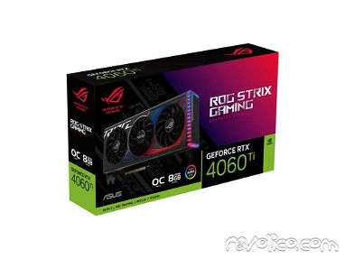 0km✅ Tarjeta de Video Asus ROG Strix RTX 4060 Ti OC 8GB 📦 AMD ☎️56092006 - Img 66385826