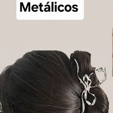 Pellizco de Metal color plateado 11.5 cm - 2/2