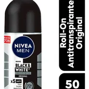 Desodorantes Nivea Roll On, frasco de 50ml para Caballeros, Black & White. - Img 56093983