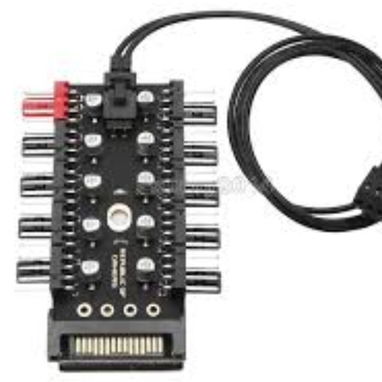 Hub divisores diversos para fanes /Adaptador de corriente SATA a 2 MOLEX/ Set de 3 fanes SAMA y 5 fanes COOLMOON ARGB/ - Img 102655996