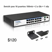 Swicth poe 16 puertos 100mb + 2 a Gb + 1 sfp nuevos - Img 55236772