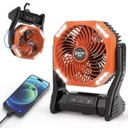 🔥Ventilador Recargable 20000 mAh con Luz LED y Power Bank - Img 55455326