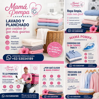 MP9.Somos un pequeño empredimiento familiar. Nos conocen como Lavandería Mamá Pompa - Img 123801693