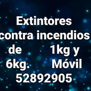 Extintores contra incendios 6kg y 1kg - Img 58471931
