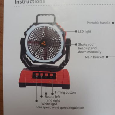 VENTILADOR RECARGABLE BEE ELECTRICS 20 000mAh - Img 119468767