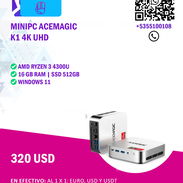 MINIPC ACEMAGIC K1 4K UHD | RYZEN 3 | 16GB RAM | NUEVA  Descripción: - Img 53681666