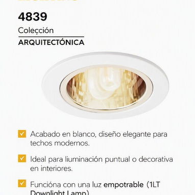 Lámparas empotrables General Lighting. Colección Arquitectónica. - 2/3