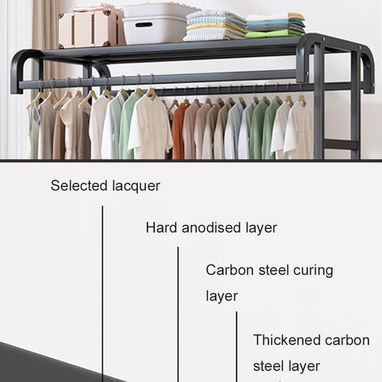 Estante de ropa:  almacenar gran cantidad de ropa en un espacio pequeño - 2/3