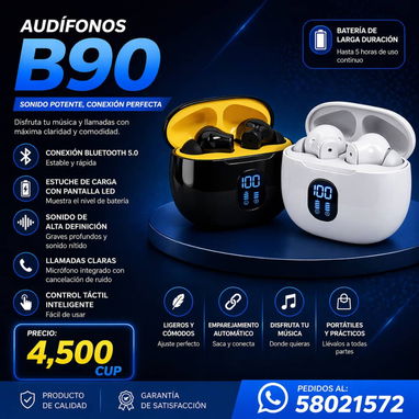 Audífonos inalámbricos con banco de energía - Img 121860657