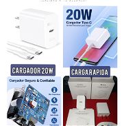Cargador Tipo C // 20W Carga Rápida// Cable Tipo C incluido // 1HORA ORIGINAL // Cargador IPhone - Img 44888494