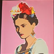 Cuadro Frida Kahlo decorativo marco de madera - Img 45653357