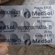 Hidroclorotiazida 25 MG cubana 🇨🇺 🇨🇺 🇨🇺 blíster de 20 tabletas nacional no importado cuento con mensajería por un - Img 55662824