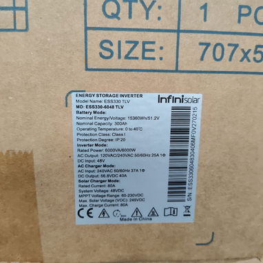 Inversor 6k con bateria de 15kwh - Img 121523564