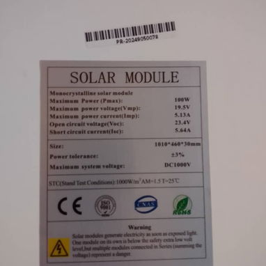 Panel solar 100watt (Monocristalino) - 2/2