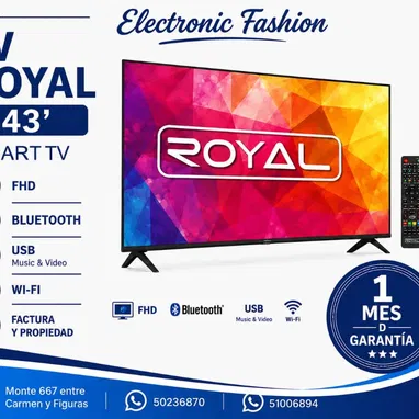 ✅TELEVISOR SMART TV ROYAL 32 PULGADAS" 135USD 43 PULGADAS 210USD 50 PULGADAS 320USD SAMSUNG 65 PULGADAS 620 55 PULGADA - Img 124152270
