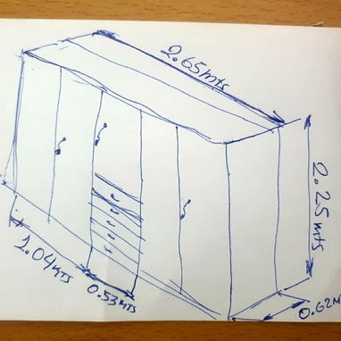 Escaparate 100 % cedro ancho 2.65mts y alto 2.25mts - Img 119961235