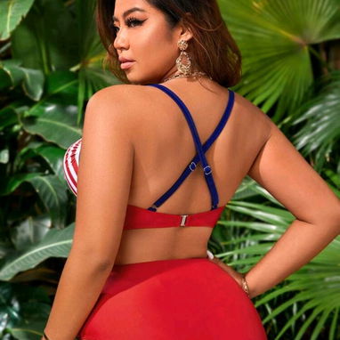 Trusa shein bikini tallas grandes L y XL tiro alto - Img 114089788