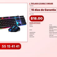 TECLADO C/CABLE Y MOUSE VPT-0279 - Img 56216639