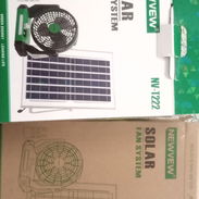 Ventilador recargable+ panel solar 6V 8W - Img 57170174