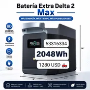 BATERIA EXTRA DE DELTA 2 MAX 2048 Wh* 1280 USD ✅ 1 - Img 55969471