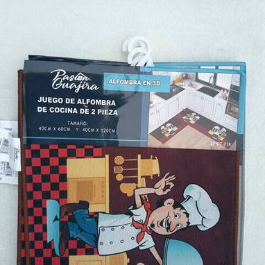 Juego de Alfombras para Cocina 3D – 2 piezas  💰18 USD  Dale un toque acogedor y decorativo a tu cocina - 7/10