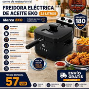 🍗 2.5 L 🍗 FREIDORA ELECTRICA CON TAPA EKO. MENSAJERIA GRATIS CON FACTURA Y GARANTIA. 📲 54833699 - Img 56549391